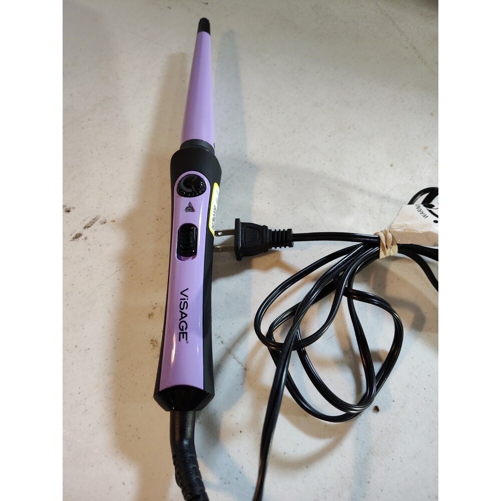 Visage Cool Air Dual Styler Curling Iron and Flat Straightener Purple ( 1100)